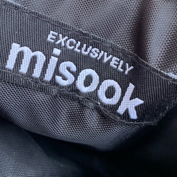 Misook Black & White Logo Print Coin Purse/Wallet - Picture 2 of 5